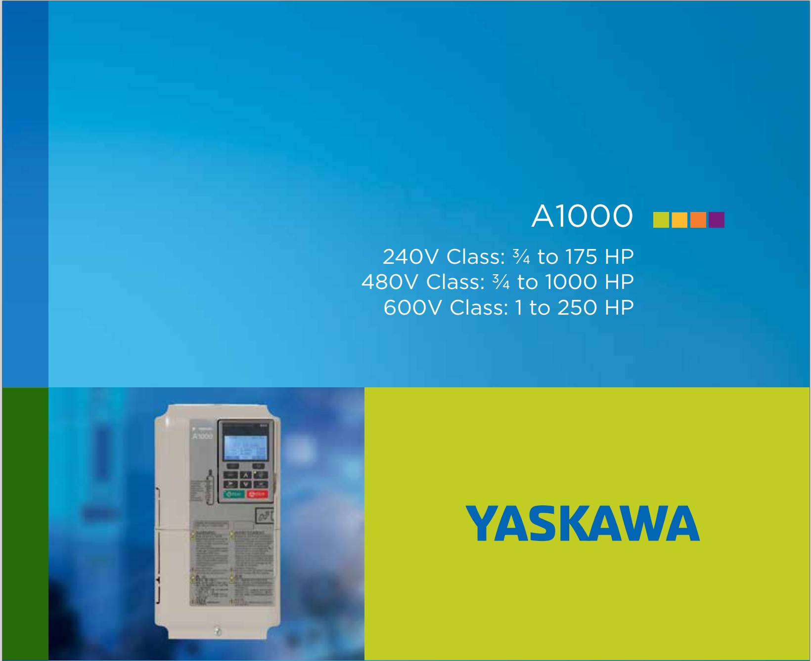 A1000 Catalog pdf Đại lý cấp 1 Yaskawa